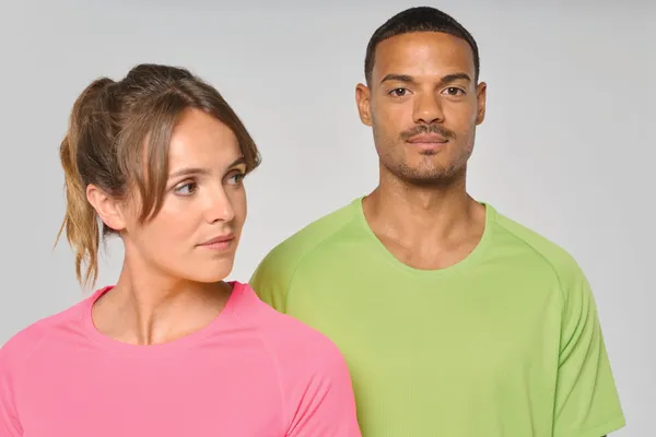 Damen Basic Sport Funktionsshirt Kurzarm