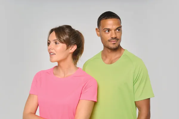 Damen Basic Sport Funktionsshirt Kurzarm