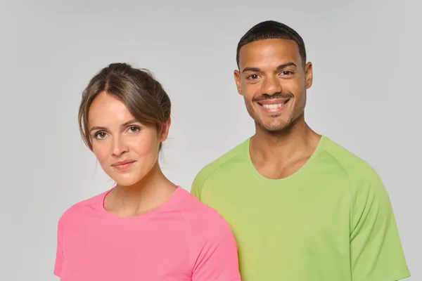 Damen Basic Sport Funktionsshirt Kurzarm