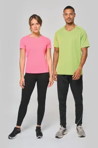 Damen Basic Sport Funktionsshirt Kurzarm