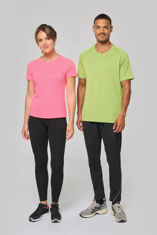 Damen Basic Sport Funktionsshirt Kurzarm