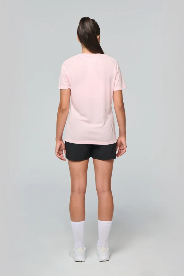 Damen Basic Sport Funktionsshirt Kurzarm
