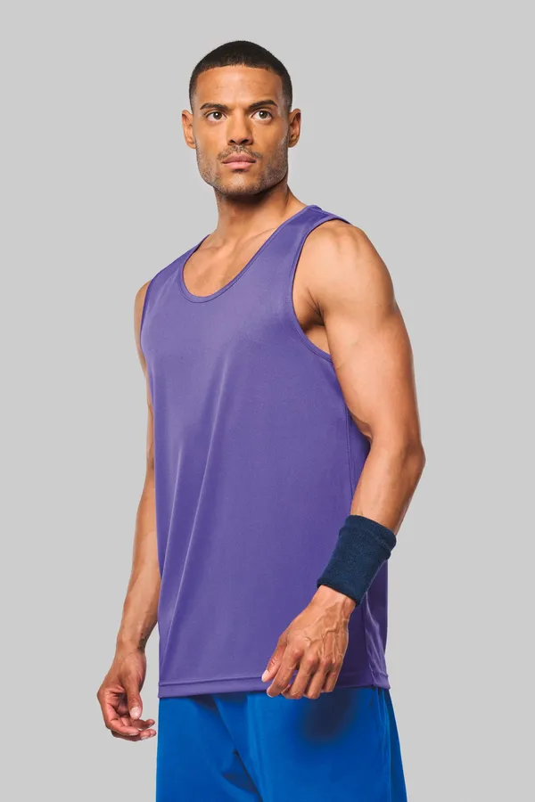 Herren Basic Sport Funktionsshirt ärmellos