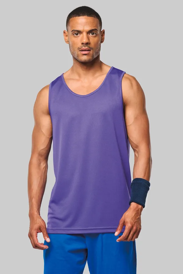 Herren Basic Sport Funktionsshirt ärmellos