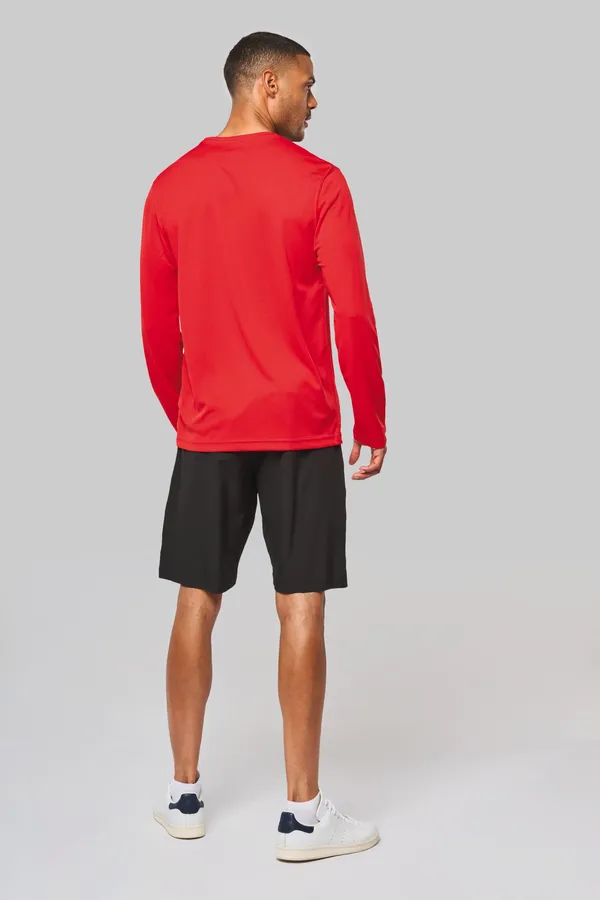 Herren Basic Sport Funktionsshirt Langarm