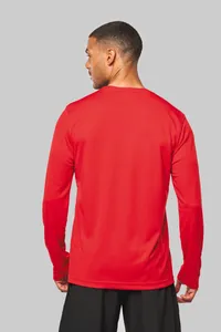 Herren Basic Sport Funktionsshirt Langarm