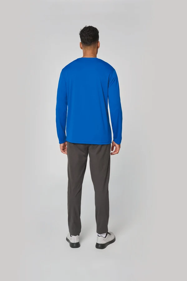 Herren Basic Sport Funktionsshirt Langarm
