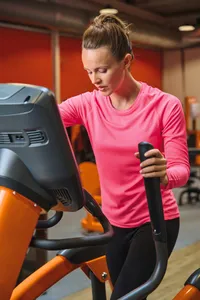 Damen Basic Sport Funktionsshirt Langarm