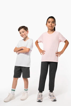 Kinder Basic Sport Funktionsshirt Kurzarm