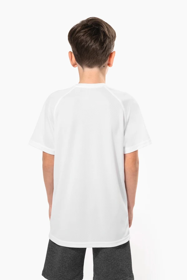 Kinder Basic Sport Funktionsshirt Kurzarm