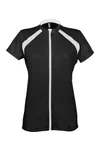 Damen Kurzarm Fahradshirt Black / White