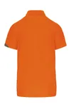 Kurzarm Kinder Polo Orange / Black / Storm Grey