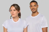 Damen Kurzarm Sport-T-Shirt. Bi-Material