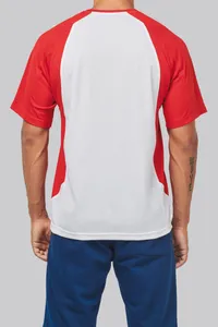 Herren Kurzarm Rundhals Bicolor T-Shirt