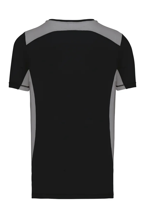 Sportshirt Bicolor Black / Fine Grey