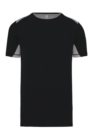 Sportshirt Bicolor Black / Fine Grey