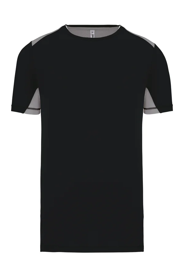 Sportshirt Bicolor Black / Fine Grey