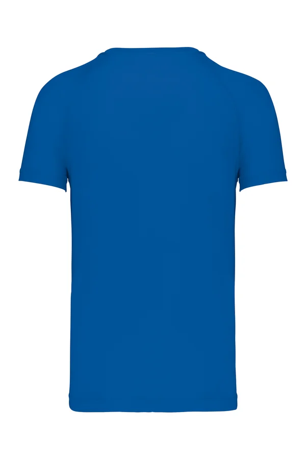 1/4 Reißverschluss Herren Sport Funktionsshirt Kurzarm Aqua Blue