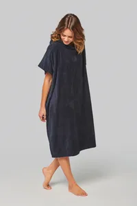 Unisex-Frottee-Poncho mit Kapuze