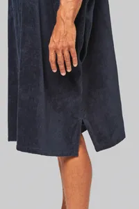 Unisex-Frottee-Poncho mit Kapuze