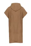 Unisex-Frottee-Poncho mit Kapuze Camel