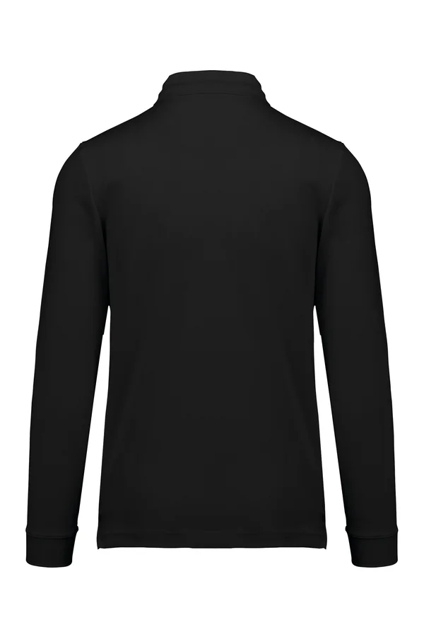 Langarm-Polohemd Cool Plus® Black