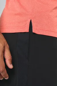 Adult short-sleeved marl polo shirt