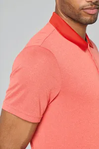 Adult short-sleeved marl polo shirt