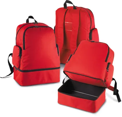 Team sports backpack with rigid bottom - 42L