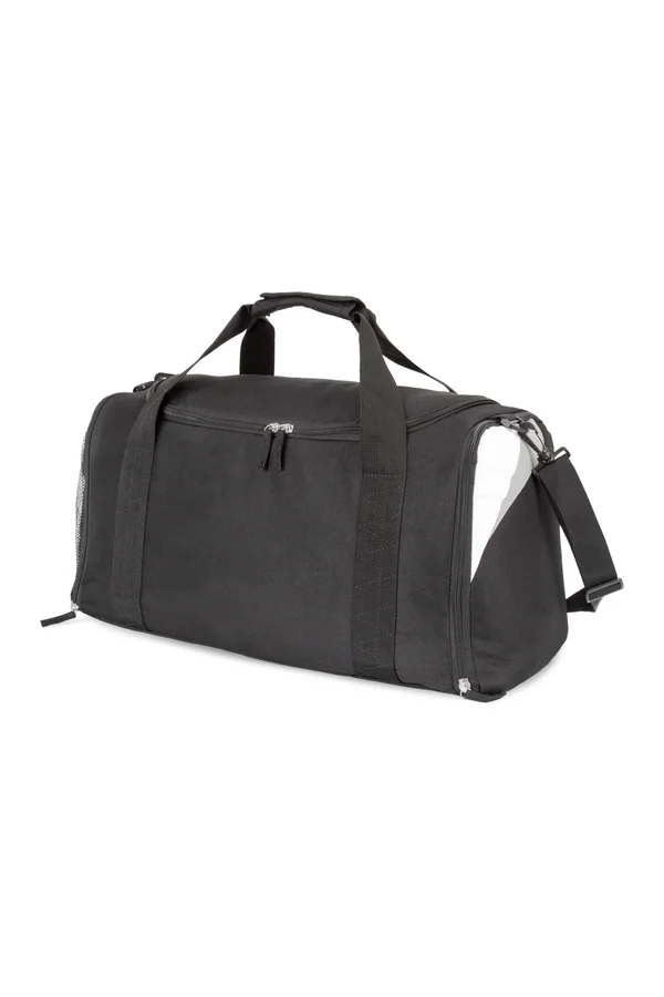 Vereins-Sporttasche groß - 54L black / white / light grey