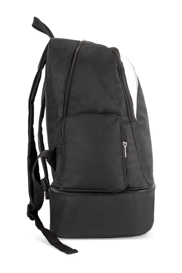 Vereins-Sportrucksack mit verstärktem Boden - 39L black / white / light grey