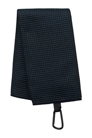 Golf-Handtuch mit Wabenstruktur - 50 x 40 cm Black