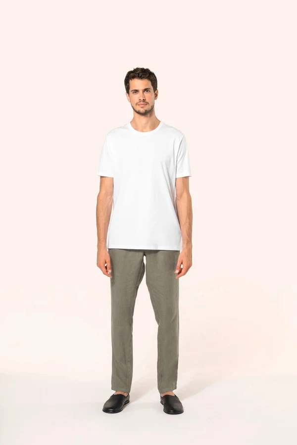 Supima® Herren-T-Shirt mit Rundhals ausschnitt und kurzen Ärmeln