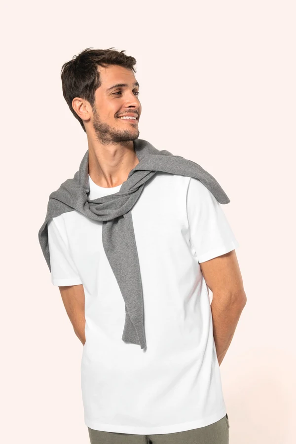Supima® Herren-T-Shirt mit Rundhals ausschnitt und kurzen Ärmeln