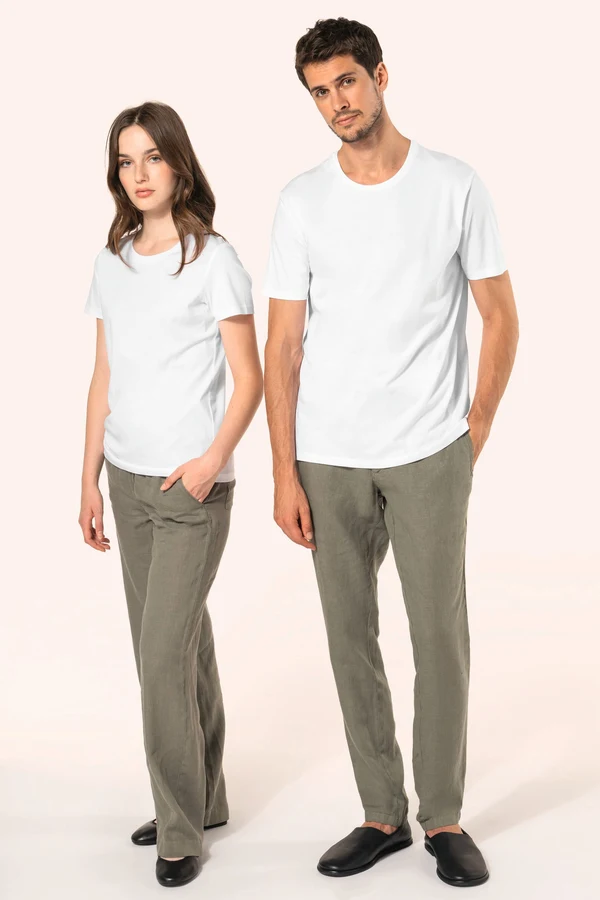 Supima® Herren-T-Shirt mit Rundhals ausschnitt und kurzen Ärmeln