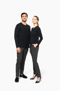 Men's crew neck long-sleeved Supima® t-shirt