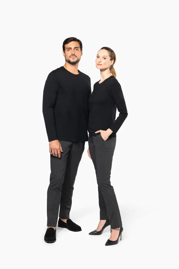 Men's crew neck long-sleeved Supima® t-shirt