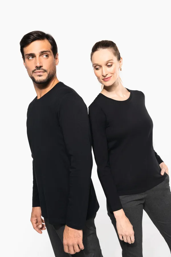 Men's crew neck long-sleeved Supima® t-shirt