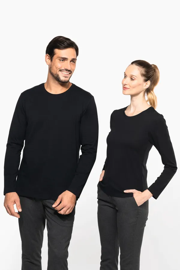 Men's crew neck long-sleeved Supima® t-shirt