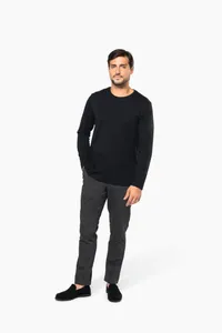 Men's crew neck long-sleeved Supima® t-shirt