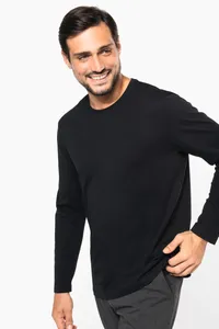 Men's crew neck long-sleeved Supima® t-shirt