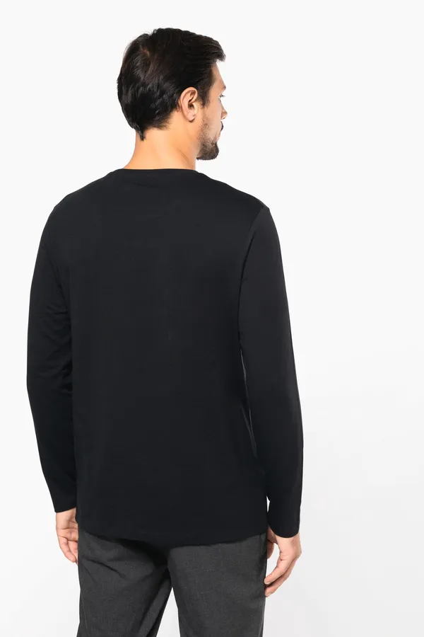 Men's crew neck long-sleeved Supima® t-shirt