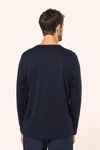 Supima® Herren-T-Shirt mit Rundhalsausschnitt und langen Ärmeln