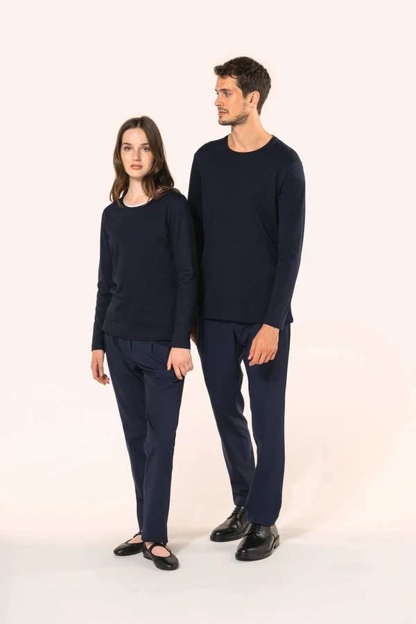Supima® Herren-T-Shirt mit Rundhalsausschnitt und langen Ärmeln
