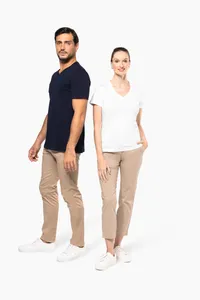 Men's V-neck short-sleeved Supima® t-shirt