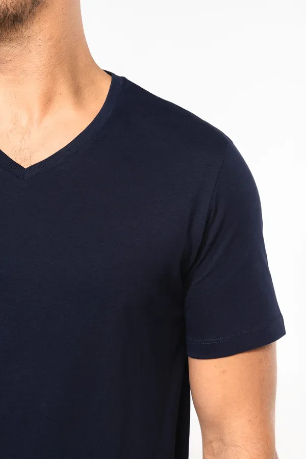 Men's V-neck short-sleeved Supima® t-shirt