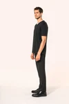 Supima® Herren-T-Shirt mit V-Ausschnitt und kurzen Ärmeln