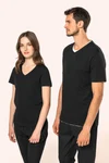Supima® Herren-T-Shirt mit V-Ausschnitt und kurzen Ärmeln