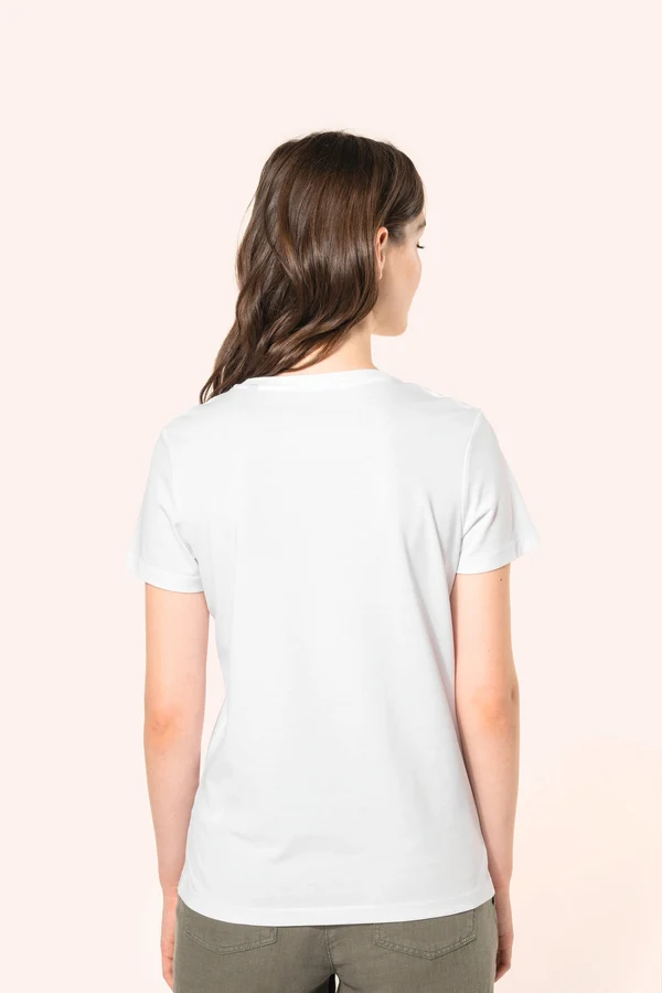 Supima® Damen-T-Shirt mit Rundhals ausschnitt und kurzen Ärmeln