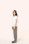 Supima® Damen-T-Shirt mit Rundhals ausschnitt und kurzen Ärmeln